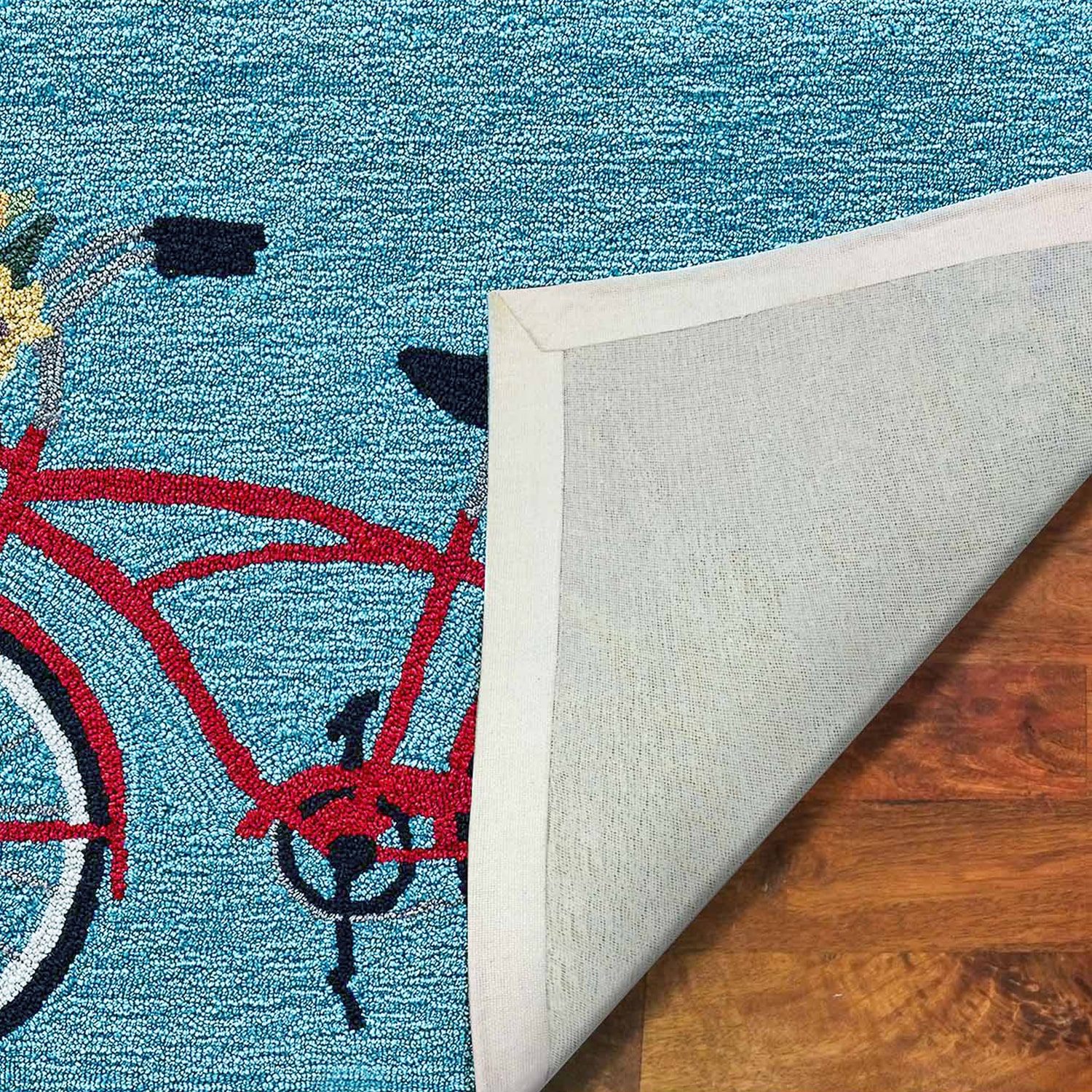 Liora Manne Frontporch Bike Ride Hand Tufted Washable Indoor Outdoor Rectangular Accent Rug