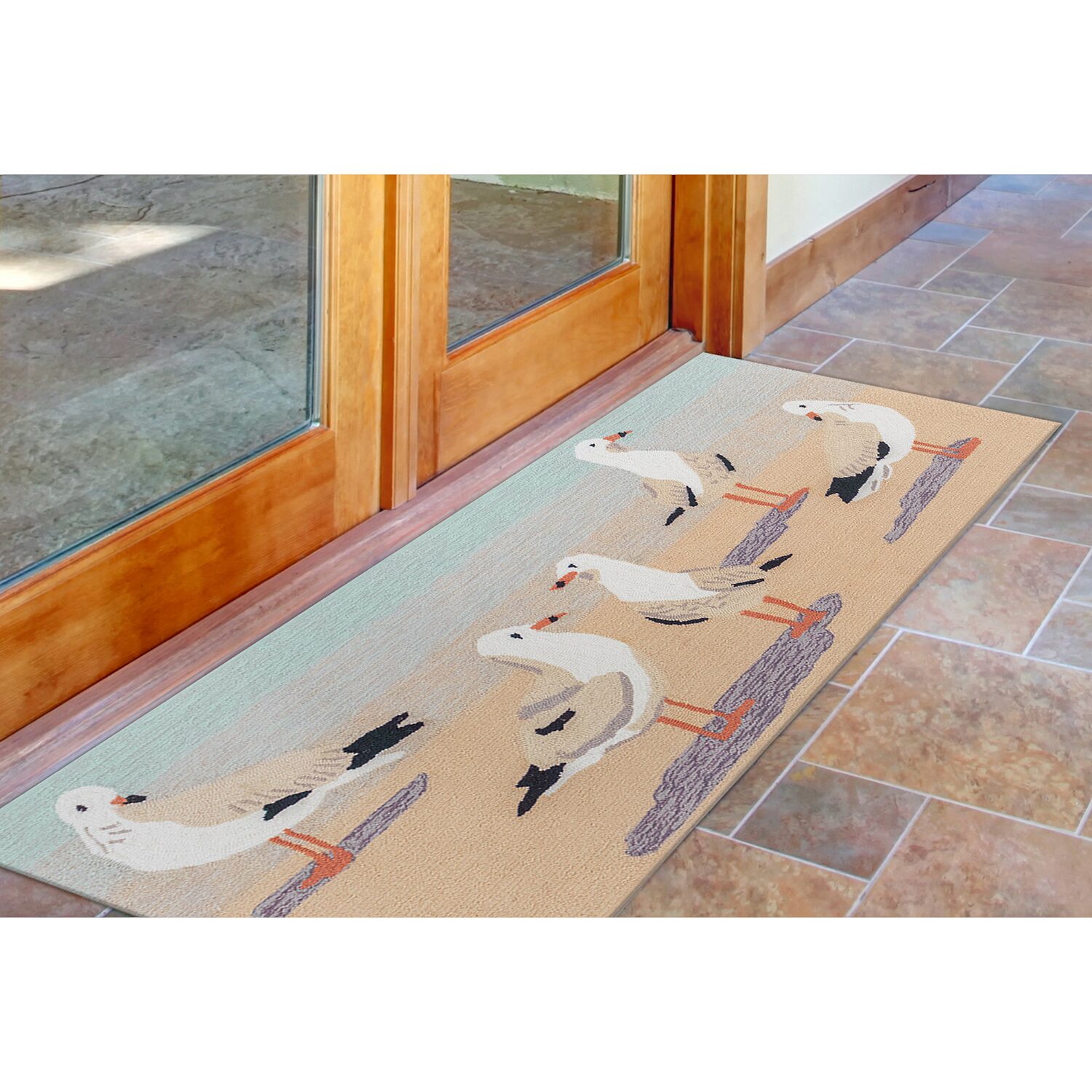 Liora Manne Frontporch Gulls Hand Tufted Washable Indoor Outdoor Rectangular Accent Rug