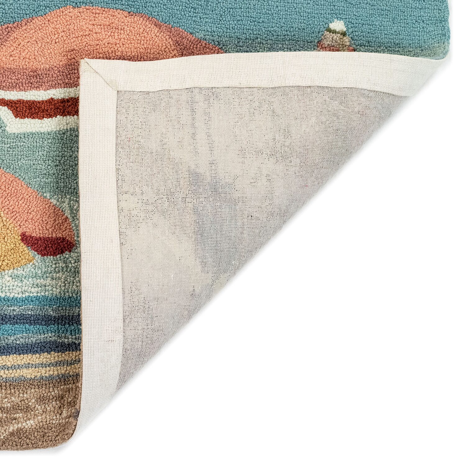 Liora Manne Frontporch Beach Umbrellas Hand Tufted Washable Indoor Outdoor Rectangular Accent Rug