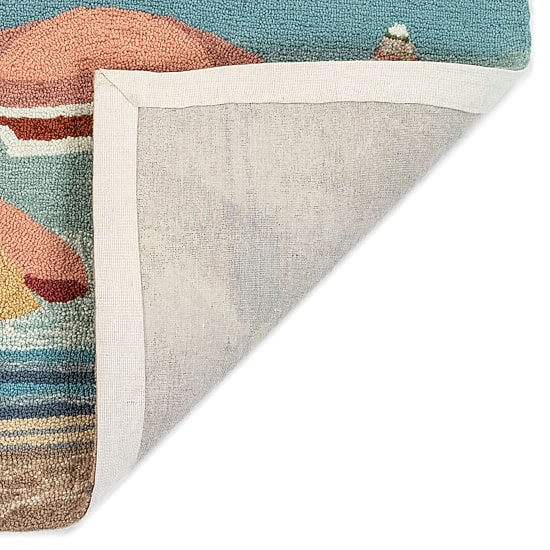 Liora Manne Frontporch Beach Umbrellas Hand Tufted Washable Indoor Outdoor Rectangular Accent Rug
