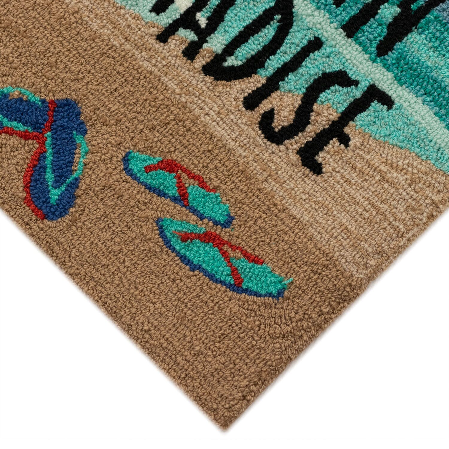 Liora Manne Frontporch Beach Paradise Hand Tufted Washable Indoor Outdoor Rectangular Accent Rug