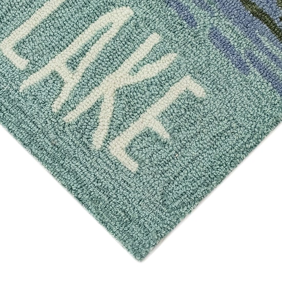 Liora Manne Frontporch Live Love Lake Hand Tufted Washable Indoor Outdoor Rectangular Accent Rug