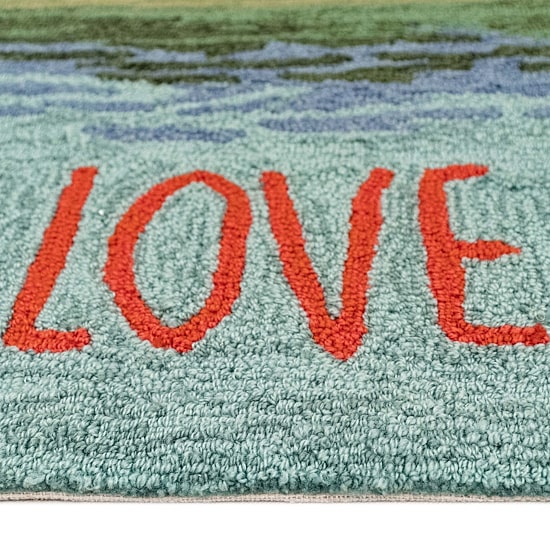 Liora Manne Frontporch Live Love Lake Hand Tufted Washable Indoor Outdoor Rectangular Accent Rug