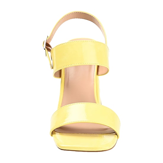 Journee Collection Adras Womens Round Open Toe Block Heel Pumps