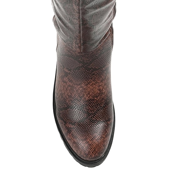 Journee Collection Womens Aryia Stacked Heel Over the Knee Boots