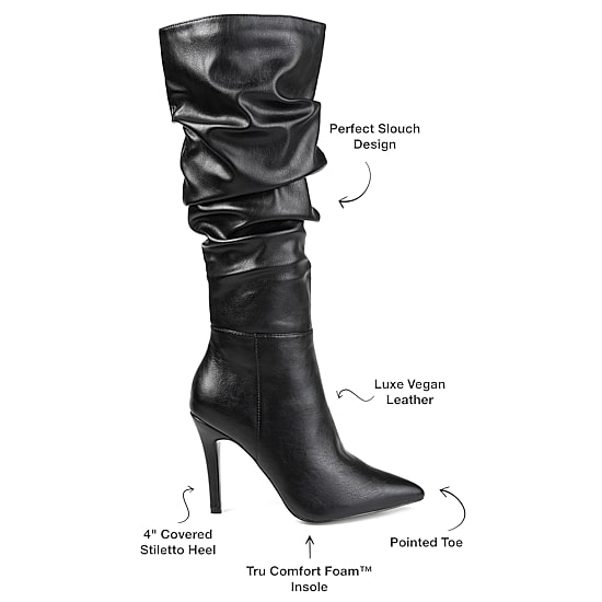 Journee Collection Womens Sarie Stiletto Heel Dress Boots