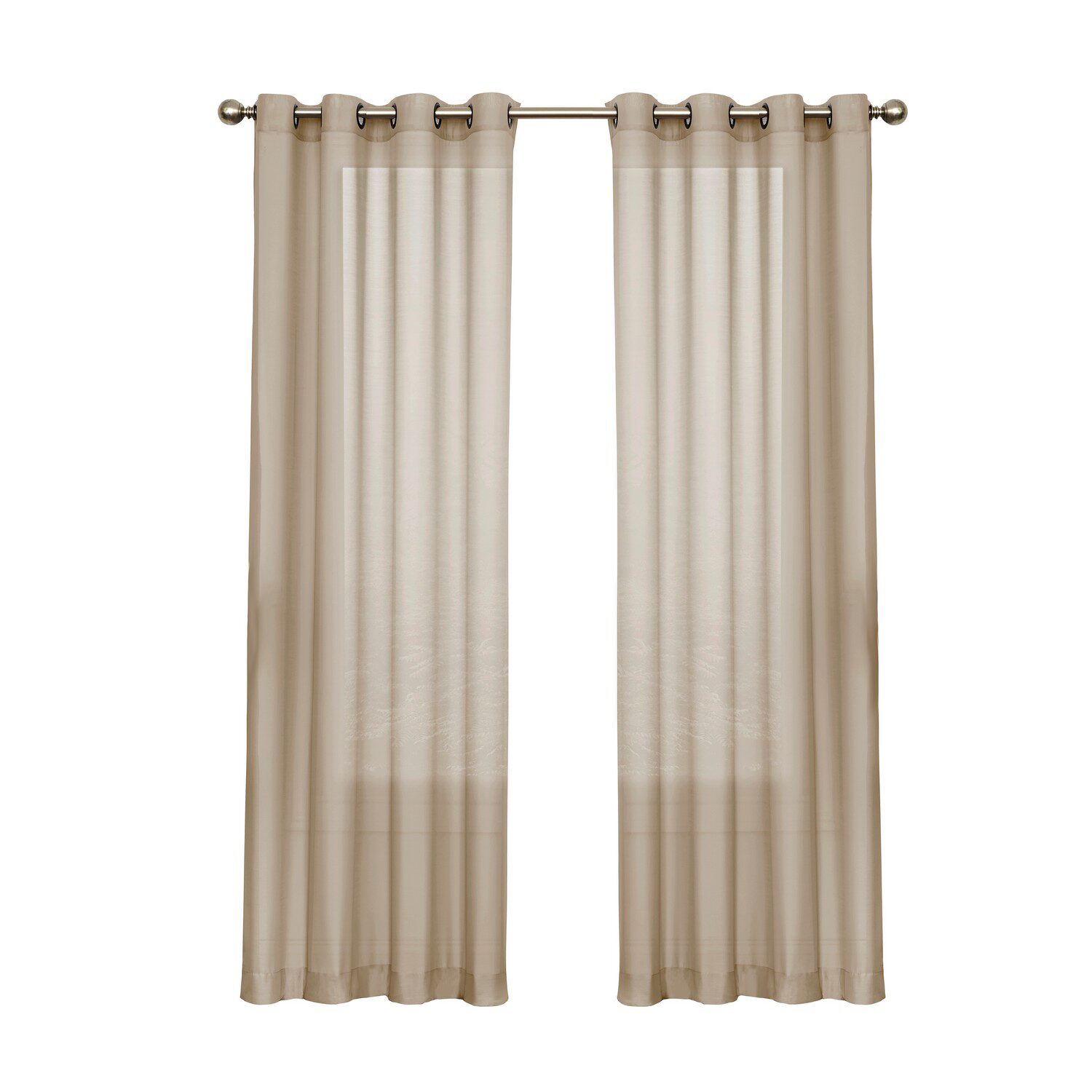 Eclipse Liberty Grommet Top Sheer Single Curtain Panel