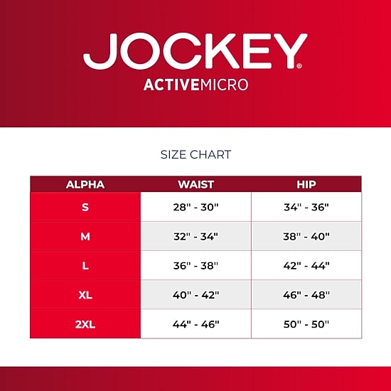 Jockey Active Microfiber Mens 3 Pack Boxer Briefs 9142