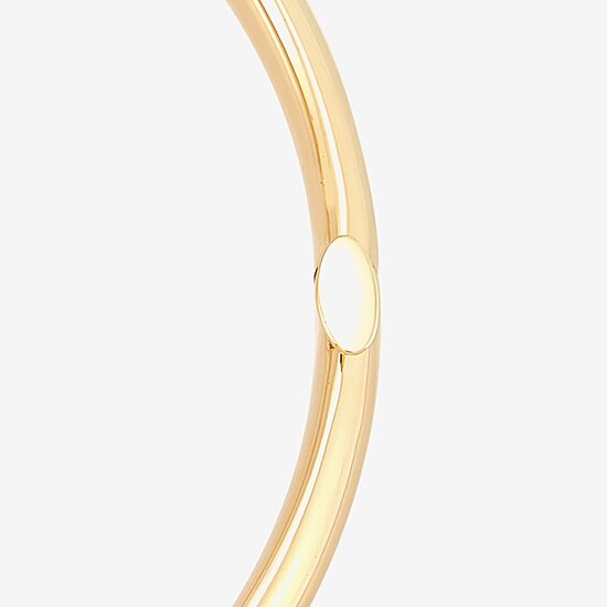 14K Gold Hollow Hinged 4.8MM Bangle Bracelet