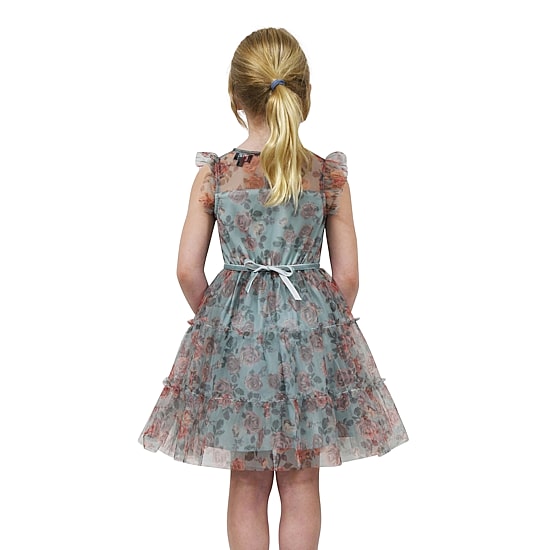 Lilt Little & Big Kid Girls Ruffled Short Sleeve A-Line Dress