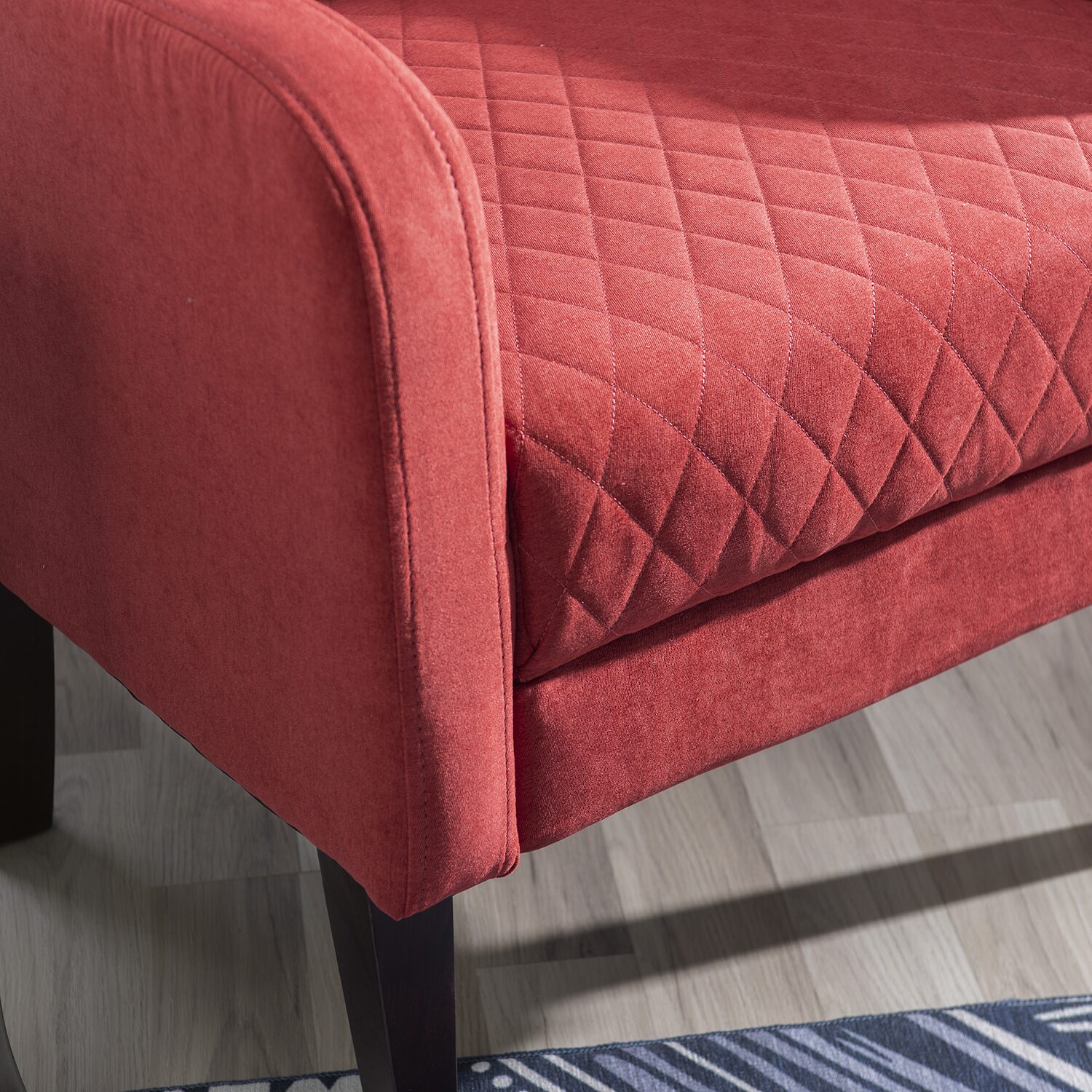 Linon Leckie Upholstered Wingback Chair