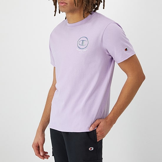 Champion Mens Crew Neck Short Sleeve Regular Fit Graphic T-Shirt