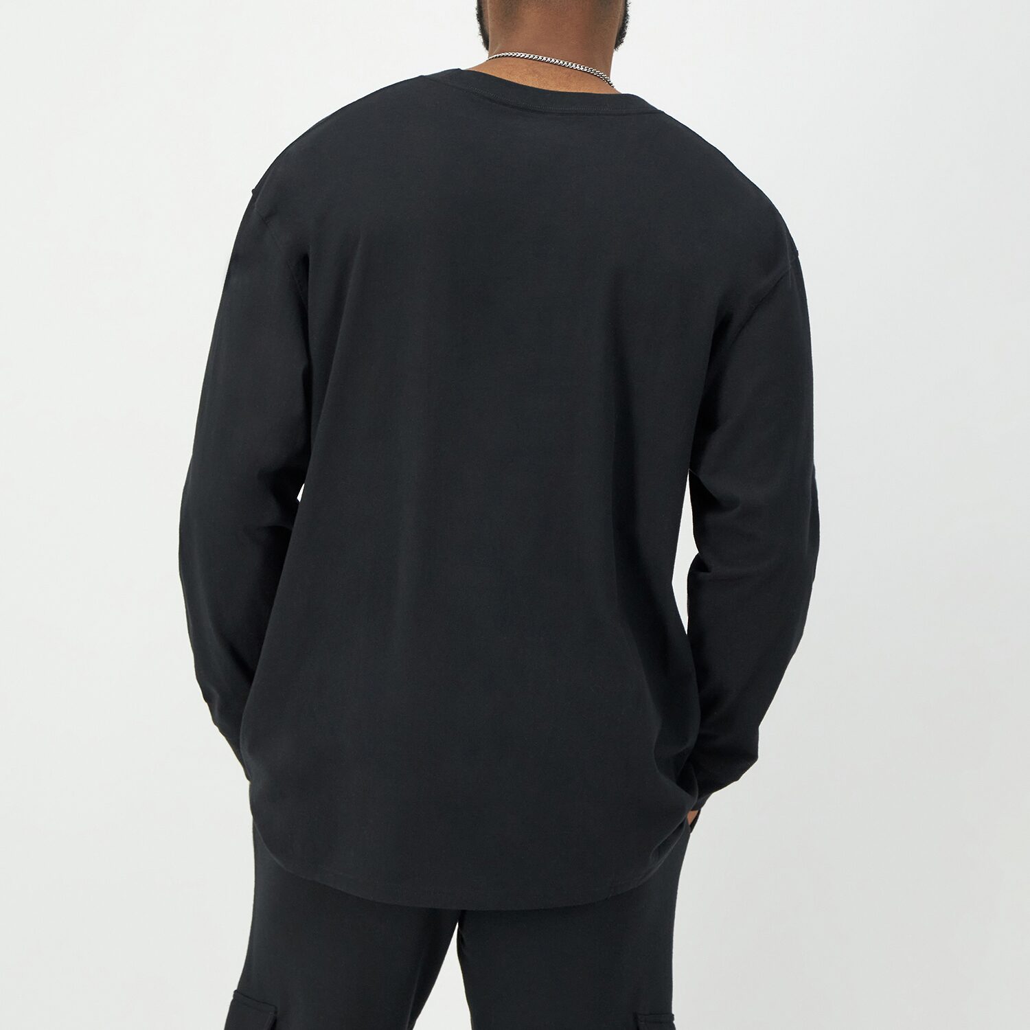 Champion Mens Crew Neck Long Sleeve Active T-Shirt