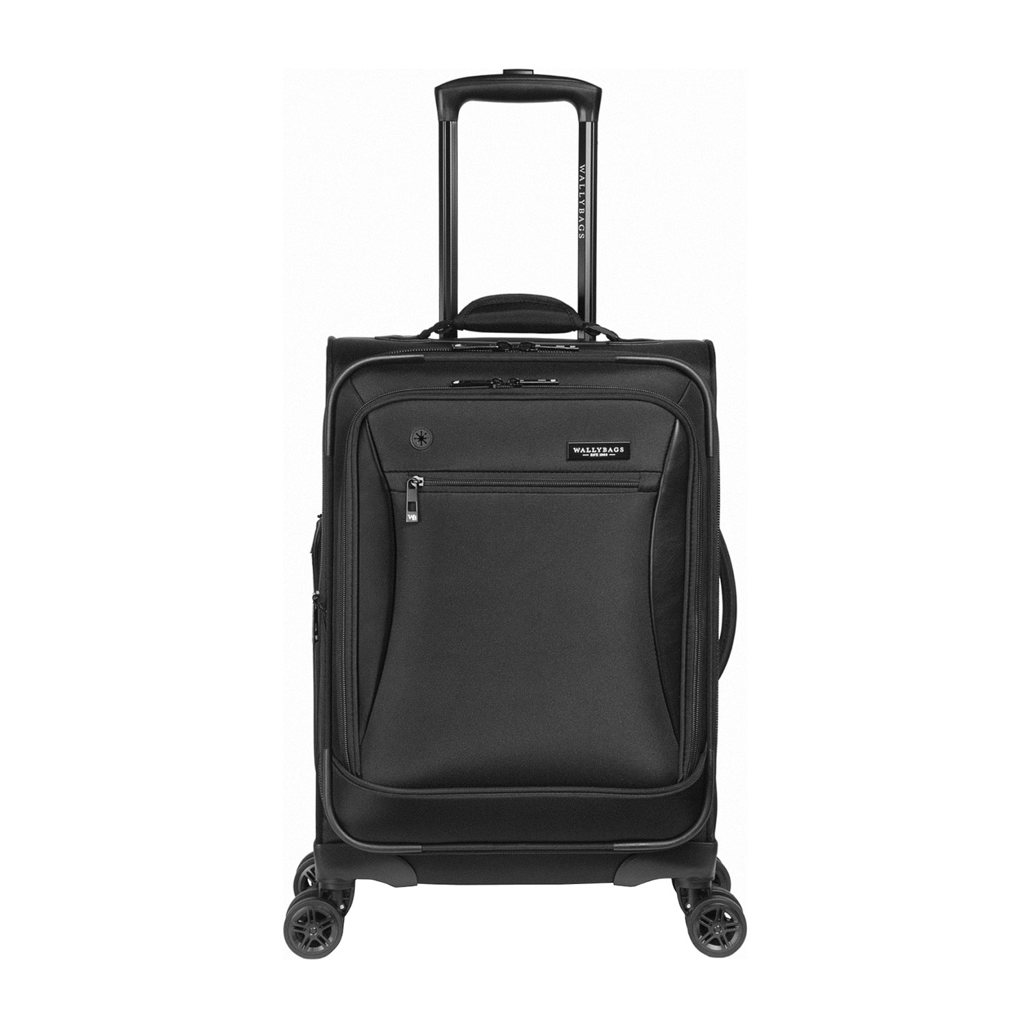 Wallybags Solutions 20 Inch Softside Expandable Carry-On Spinner Luggage