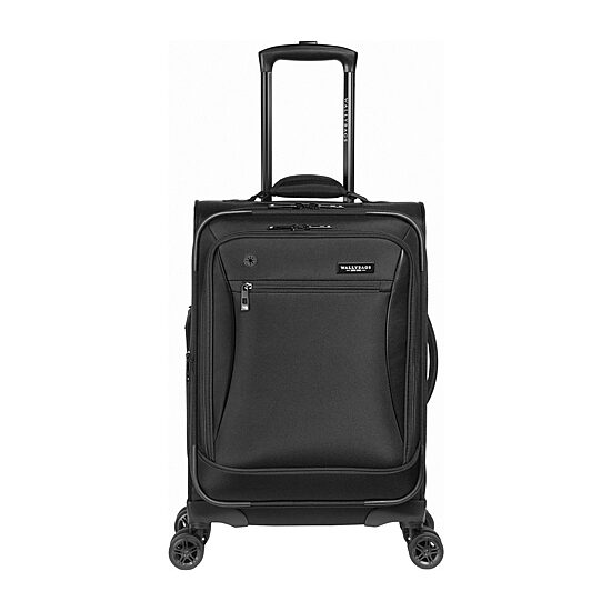 Wallybags Solutions 20 Inch Softside Expandable Carry-On Spinner Luggage