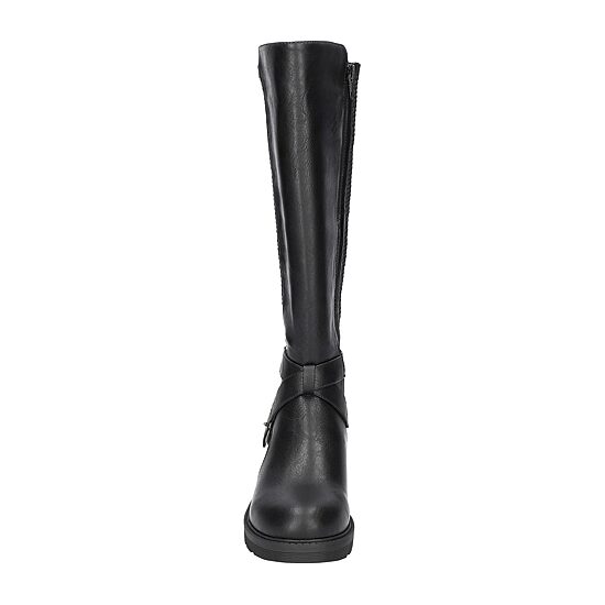 Easy Works By Easy Street Womens Austyn Stacked Heel Riding Boots