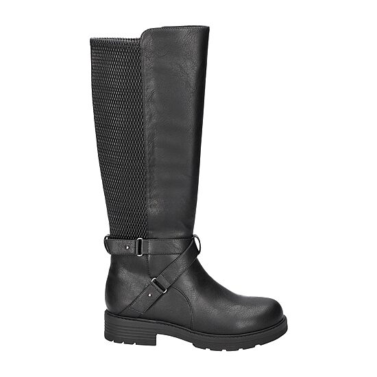 Easy Works By Easy Street Womens Austyn Stacked Heel Riding Boots