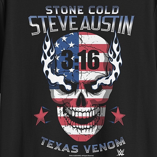 Stone Cold Mens Crew Neck Short Sleeve Regular Fit Big and Tall Graphic T-Shirt