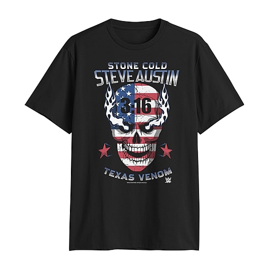 Stone Cold Mens Crew Neck Short Sleeve Regular Fit Big and Tall Graphic T-Shirt
