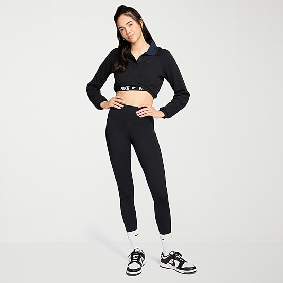 Nike Womens Moisture Wicking Quick Dry High Rise Knit 7/8 Ankle Legging