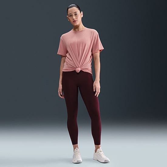 Nike Womens Crew Neck Short Sleeve Quick Dry Active T-Shirt