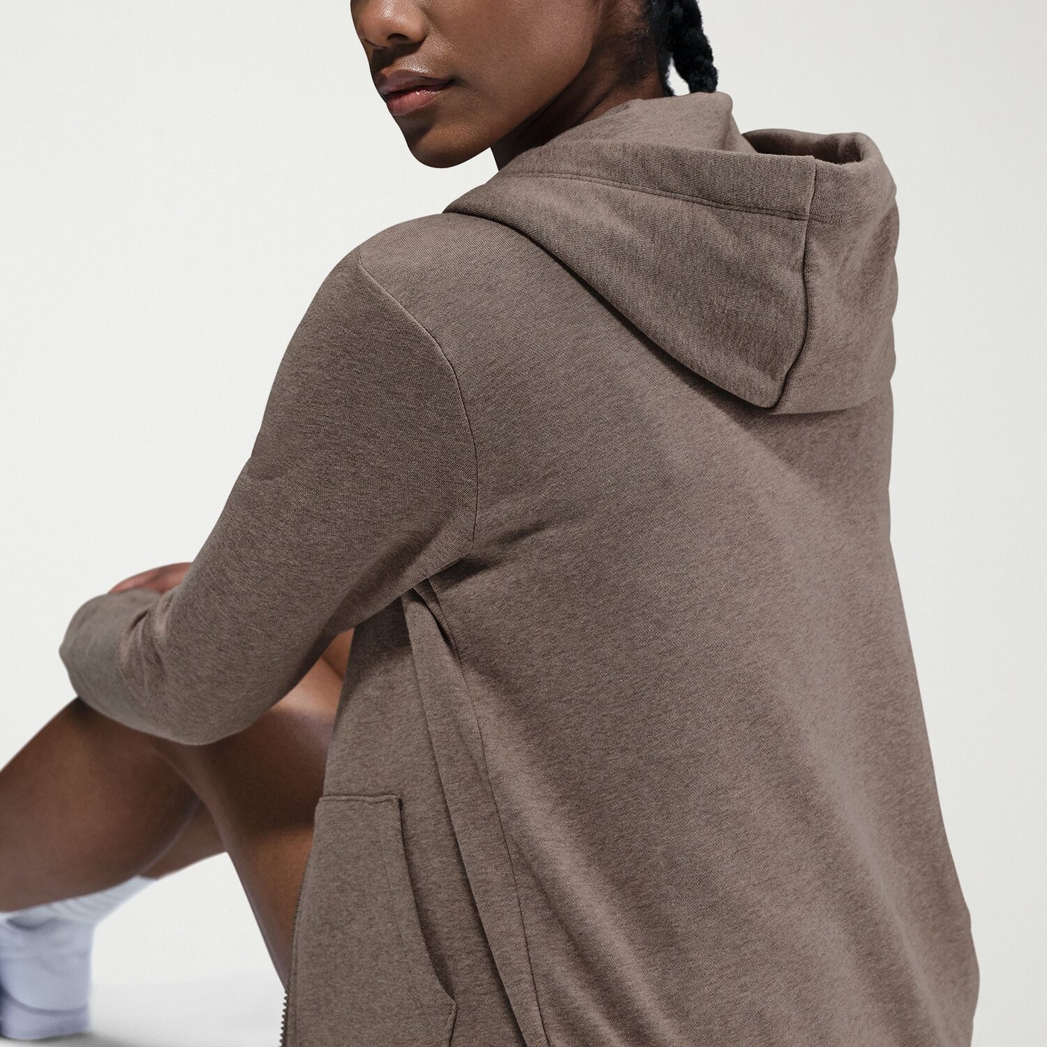 Nike Club Fleece Womens Long Sleeve Zipper Active Hoodie