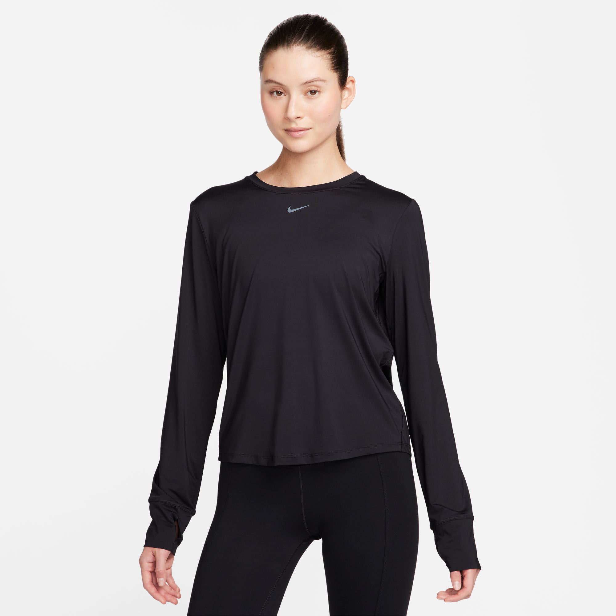 Nike Womens Crew Neck Long Sleeve Quick Dry Active T-Shirt