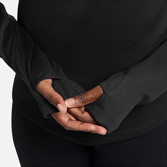 Nike Womens Mock Neck Long Sleeve Active Quarter-Zip Pullover