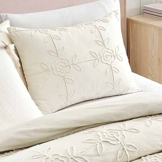 Peri Home Trellis Rose 3-pc. Embroidered Duvet Cover Set