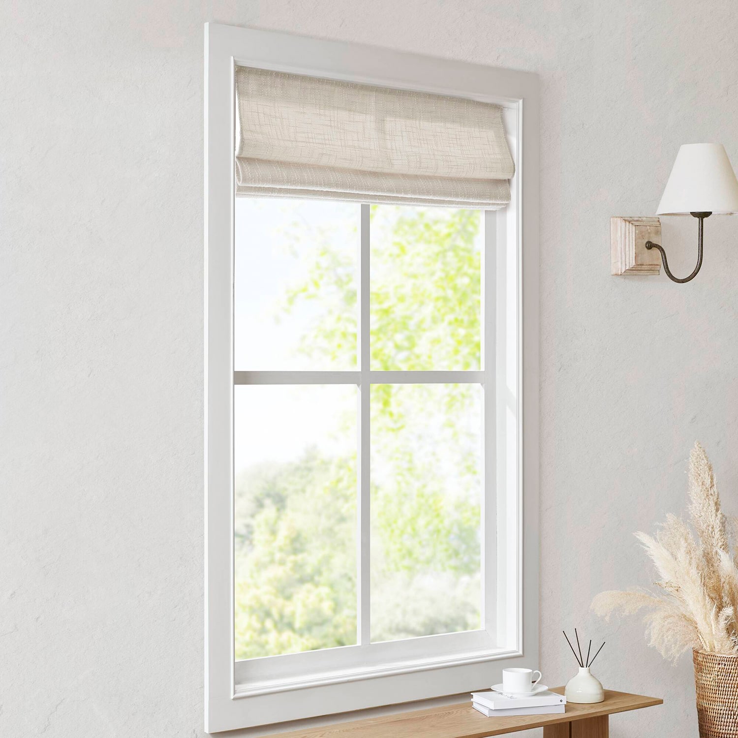 Madison Park Quincy Cordless Room Darkening Roman Shade