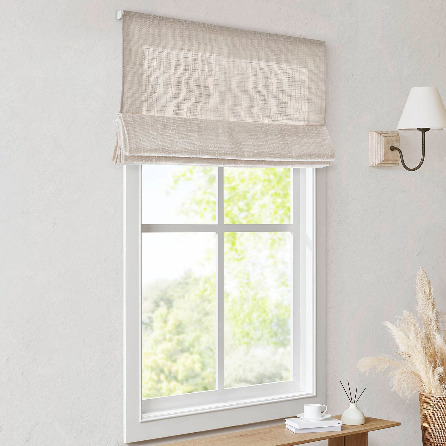 Madison Park Quincy Cordless Room Darkening Roman Shade