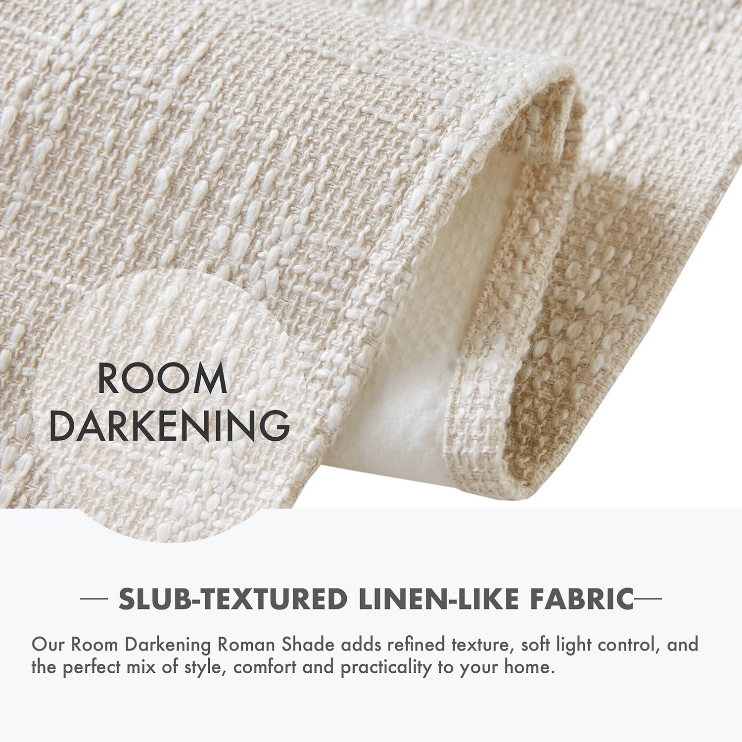 Madison Park Quincy Cordless Room Darkening Roman Shade