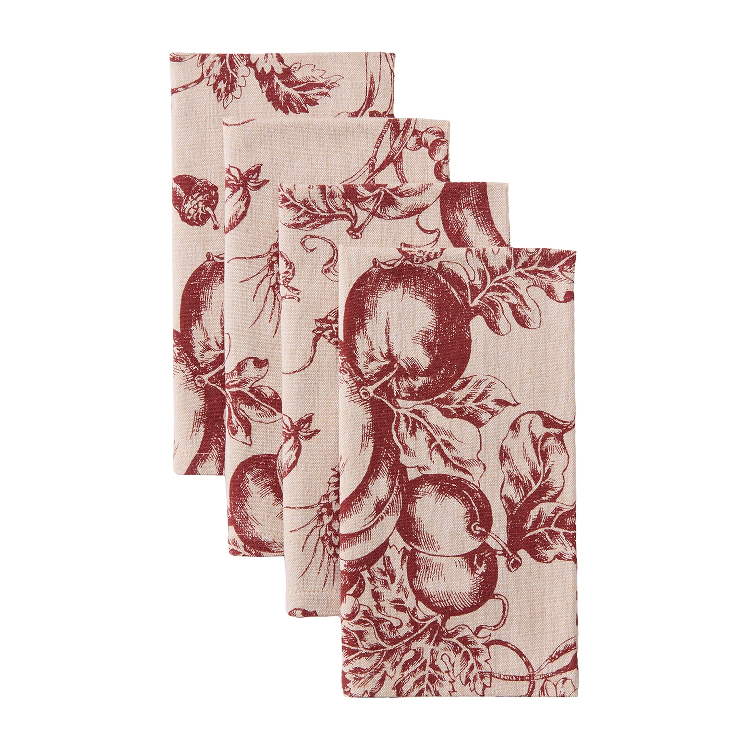 Lenox Pumpkin Toile 4 Pack Napkins