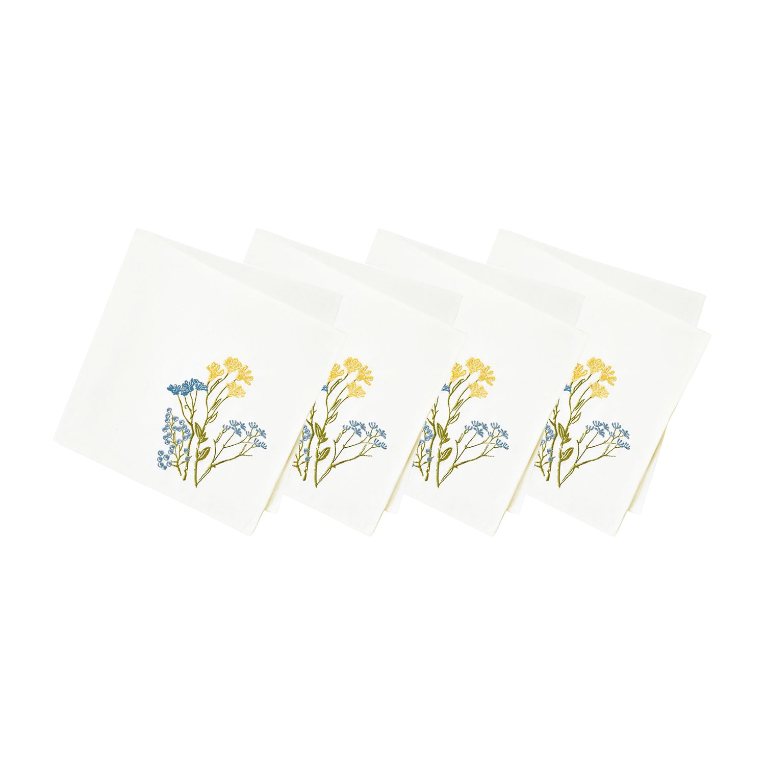 Lenox Wildflowers Bordered 4 Pack Napkins