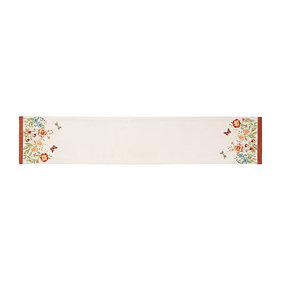 Lenox Butterfly Meadow Fall Embroidered Table Runner