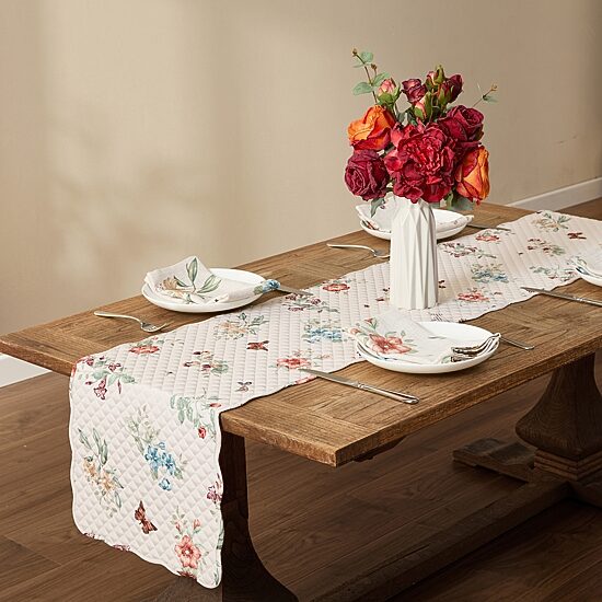 Lenox Butterfly Meadow Fall Quilted Table Runner