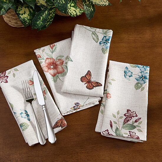 Lenox Butterfly Meadow Fall 4 Pack Napkins