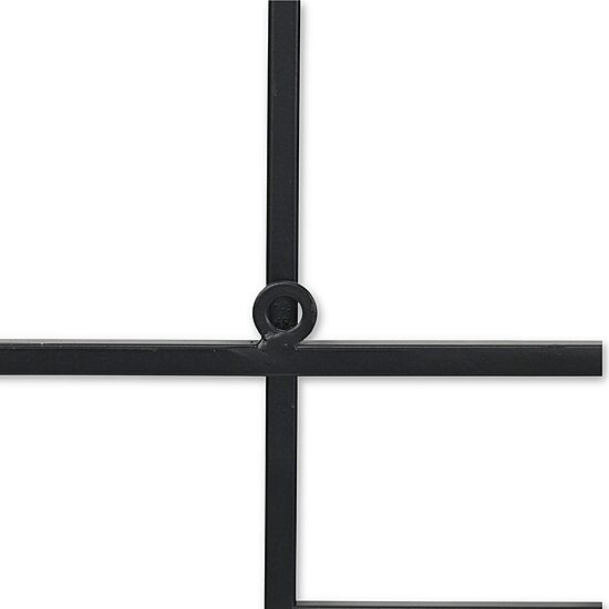 Cheungs Richese Black Repeating Square Metal Wall Sculpture