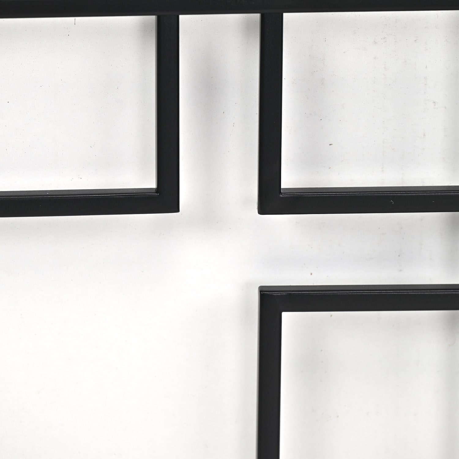 Cheungs Richese Black Repeating Square Metal Wall Sculpture