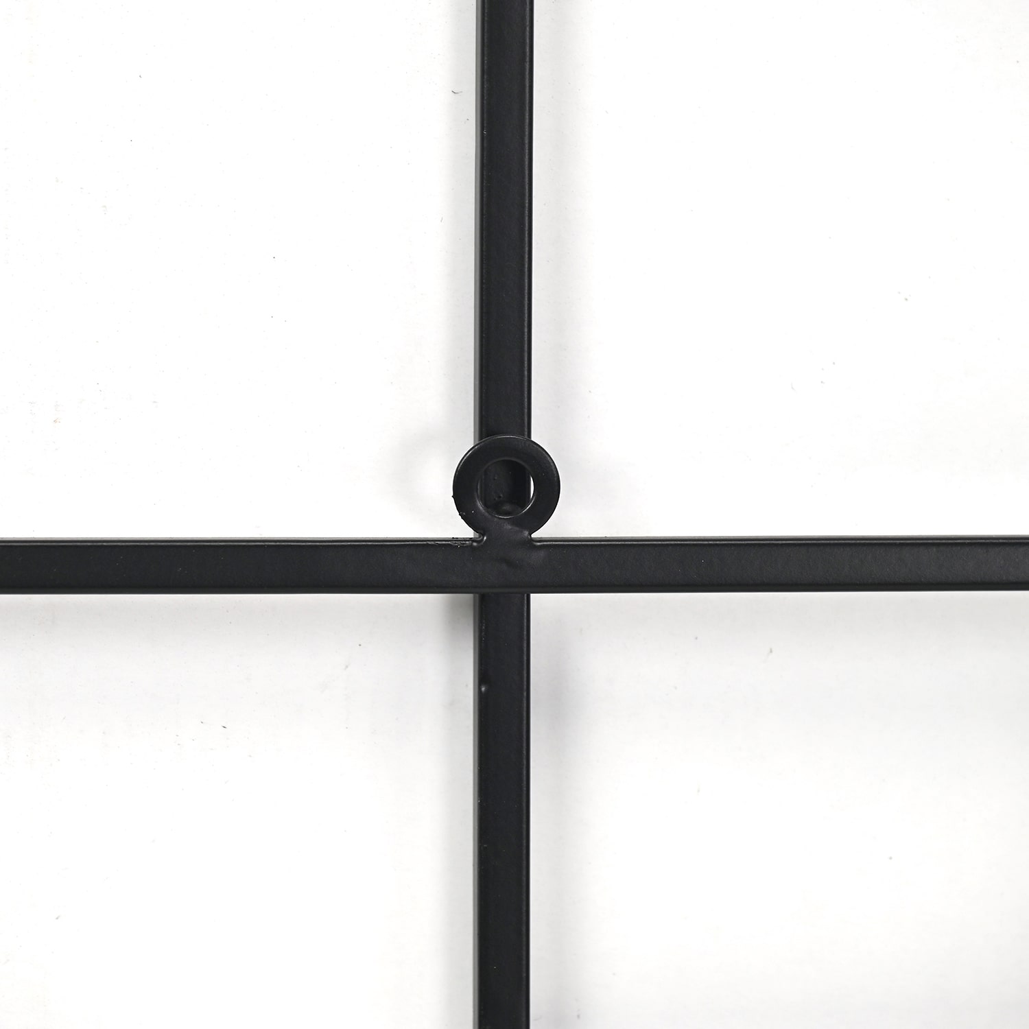 Cheungs Richese Black Repeating Square Metal Wall Sculpture