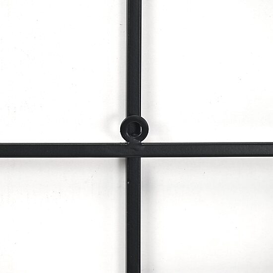 Cheungs Richese Black Repeating Square Metal Wall Sculpture