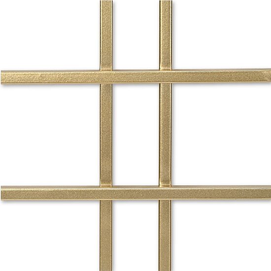 Cheungs Richese Gold Repeating Square Metal Wall Sculpture