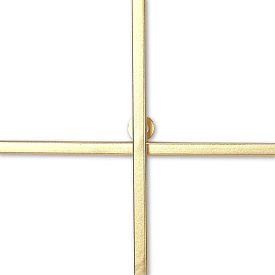 Cheungs Richese Gold Repeating Square Metal Wall Sculpture