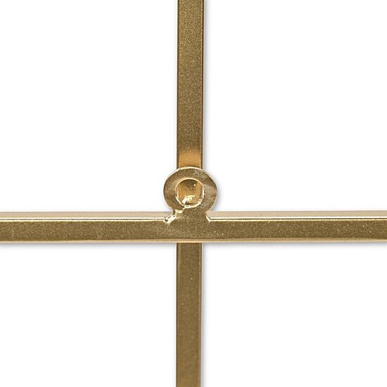 Cheungs Richese Gold Repeating Square Metal Wall Sculpture