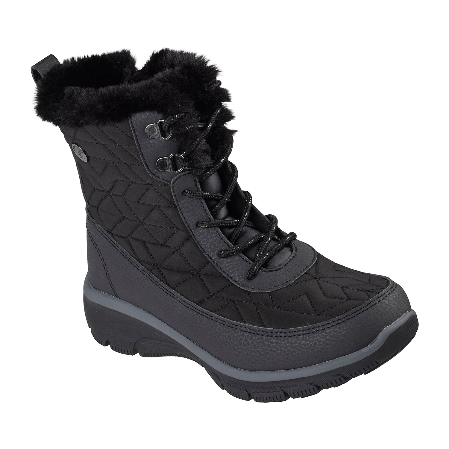 Skechers Womens Wilshire Blvd Fresh Zip Fleece Lined Flat Heel Winter Boots