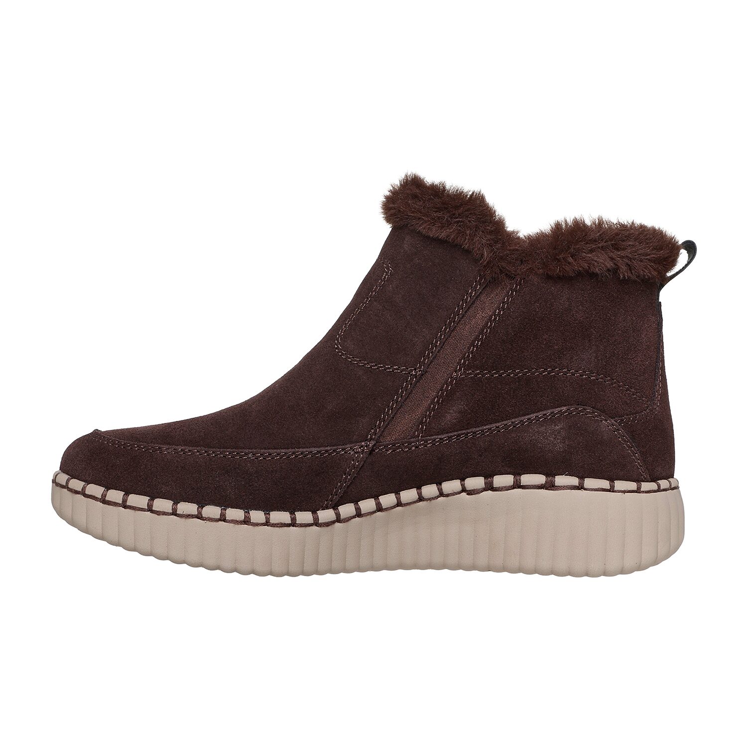 Skechers Womens Wilshire Blvd Fresh Zip Fleece Lined Flat Heel Winter Boots