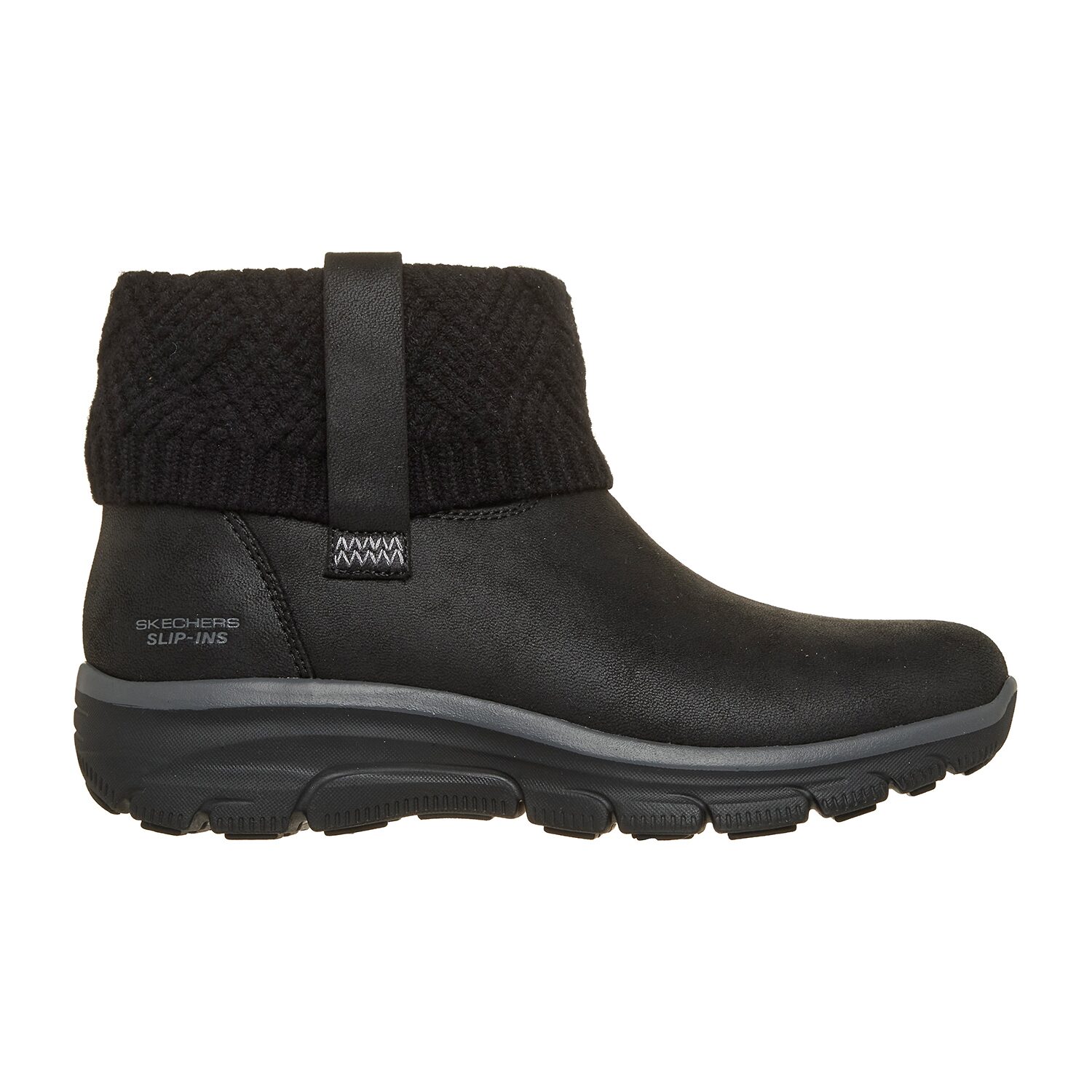 Skechers Womens Easy Going Cozy Habit Flat Heel Winter Boots
