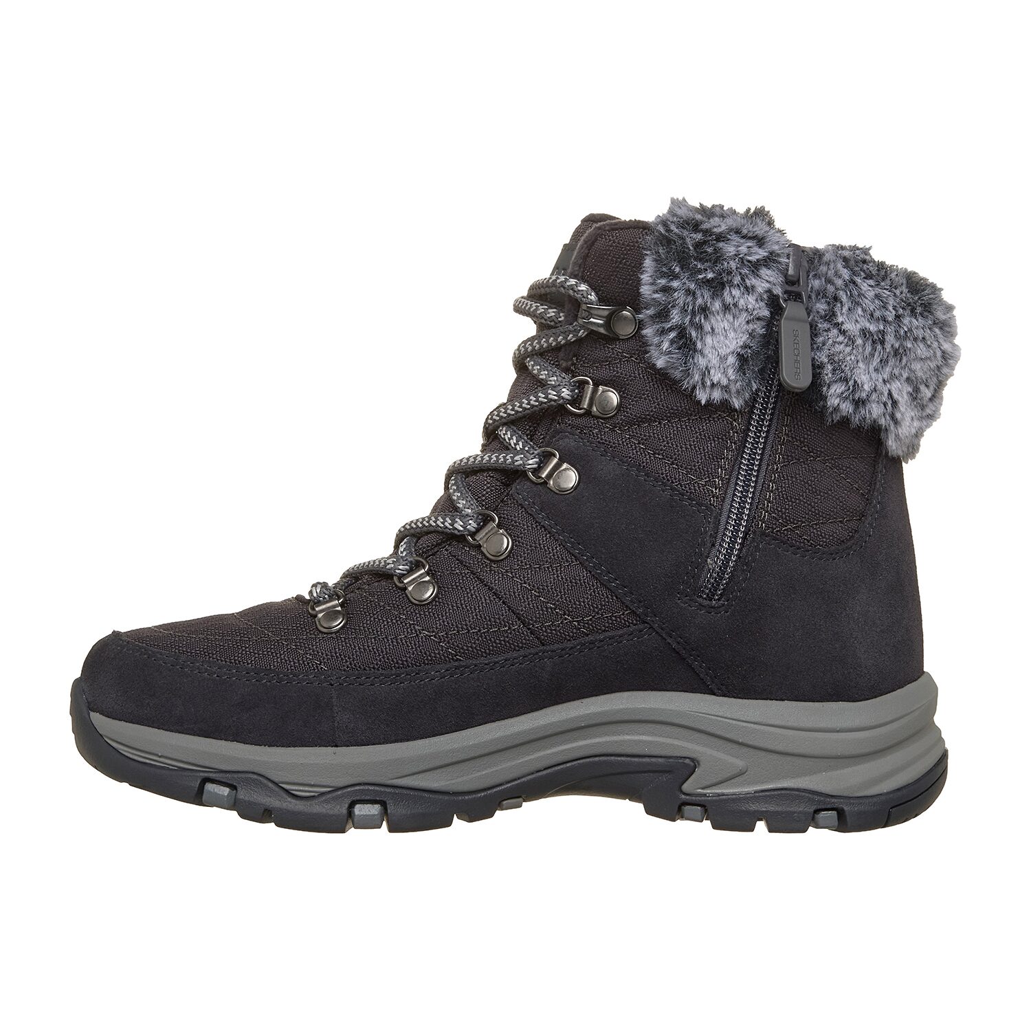 Skechers Womens Trego Fleece Lined Flat Heel Winter Boots