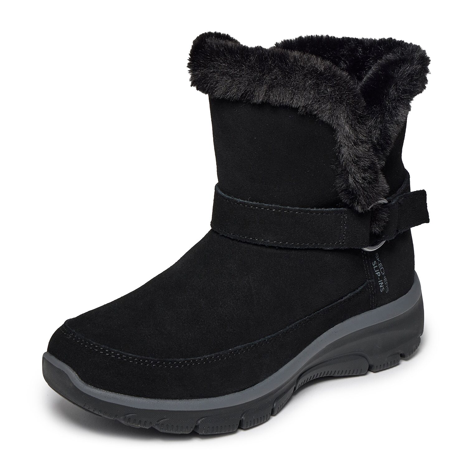 Skechers Womens Easy Going Dreamers Luxe Vibes Faux Fur Lined Flat Heel Winter Boots
