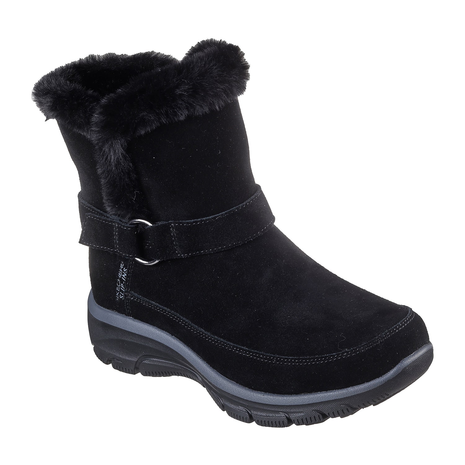 Skechers Womens Easy Going Dreamers Luxe Vibes Faux Fur Lined Flat Heel Winter Boots